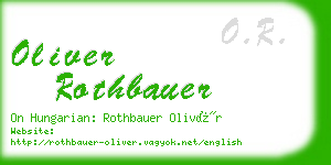 oliver rothbauer business card